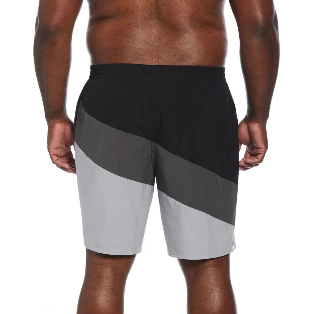 Nike Color Surge Swim Trunks Mens Small Black Colorblocked 9